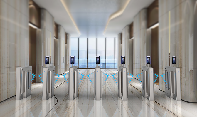 office building turnstile