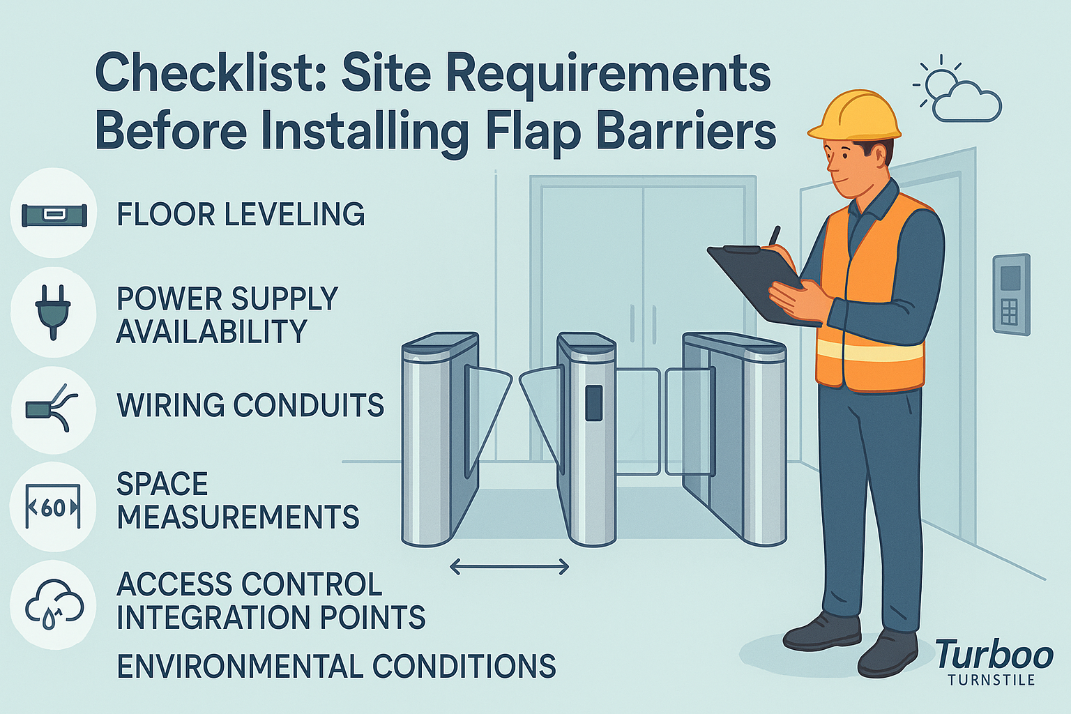 Checklist: Site Requirements Before Installing Flap Barriers