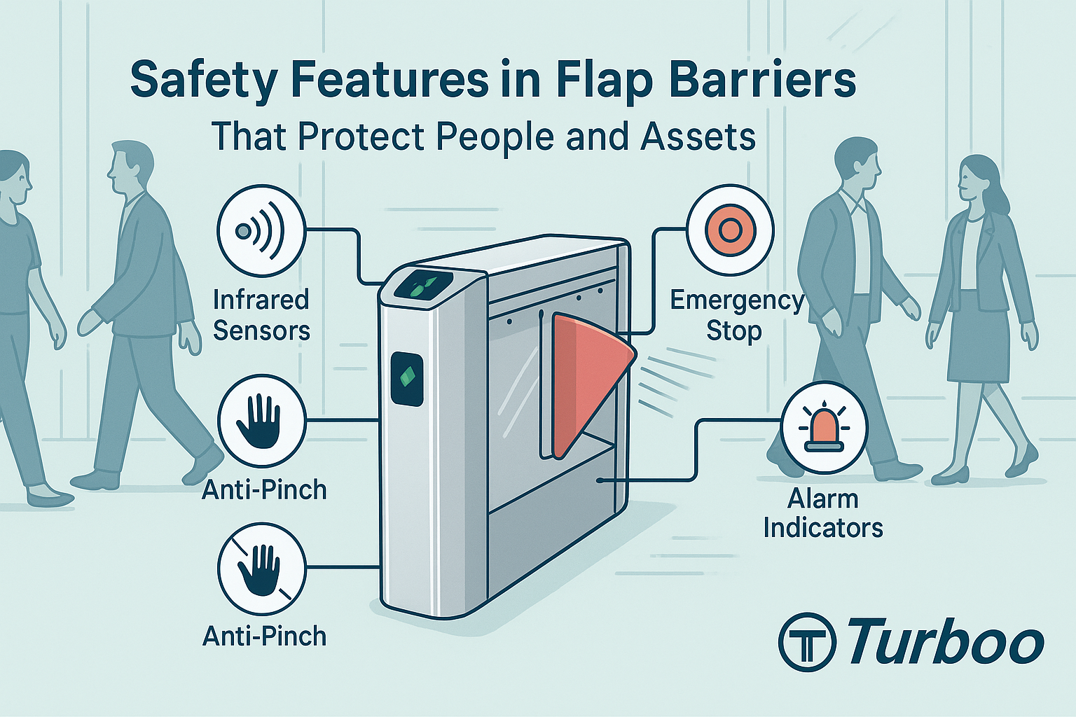 Safety Features in Flap Barriers That Protect People and Assets