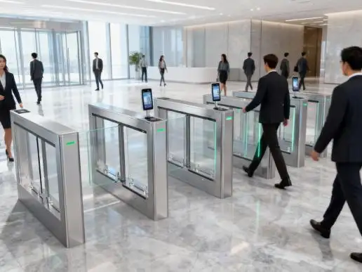 Smart Pedestrian Turnstile Gate for Offices