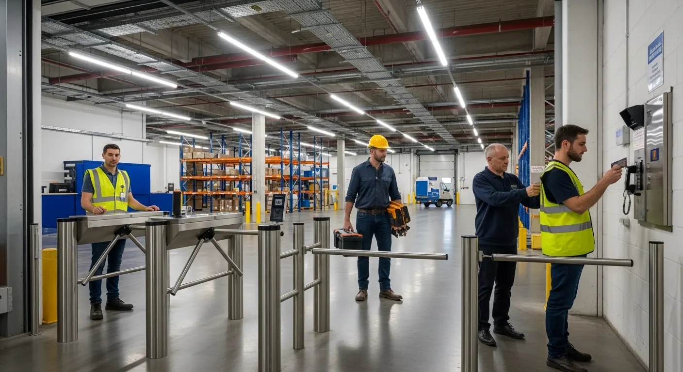 warehouse tripod turnstile