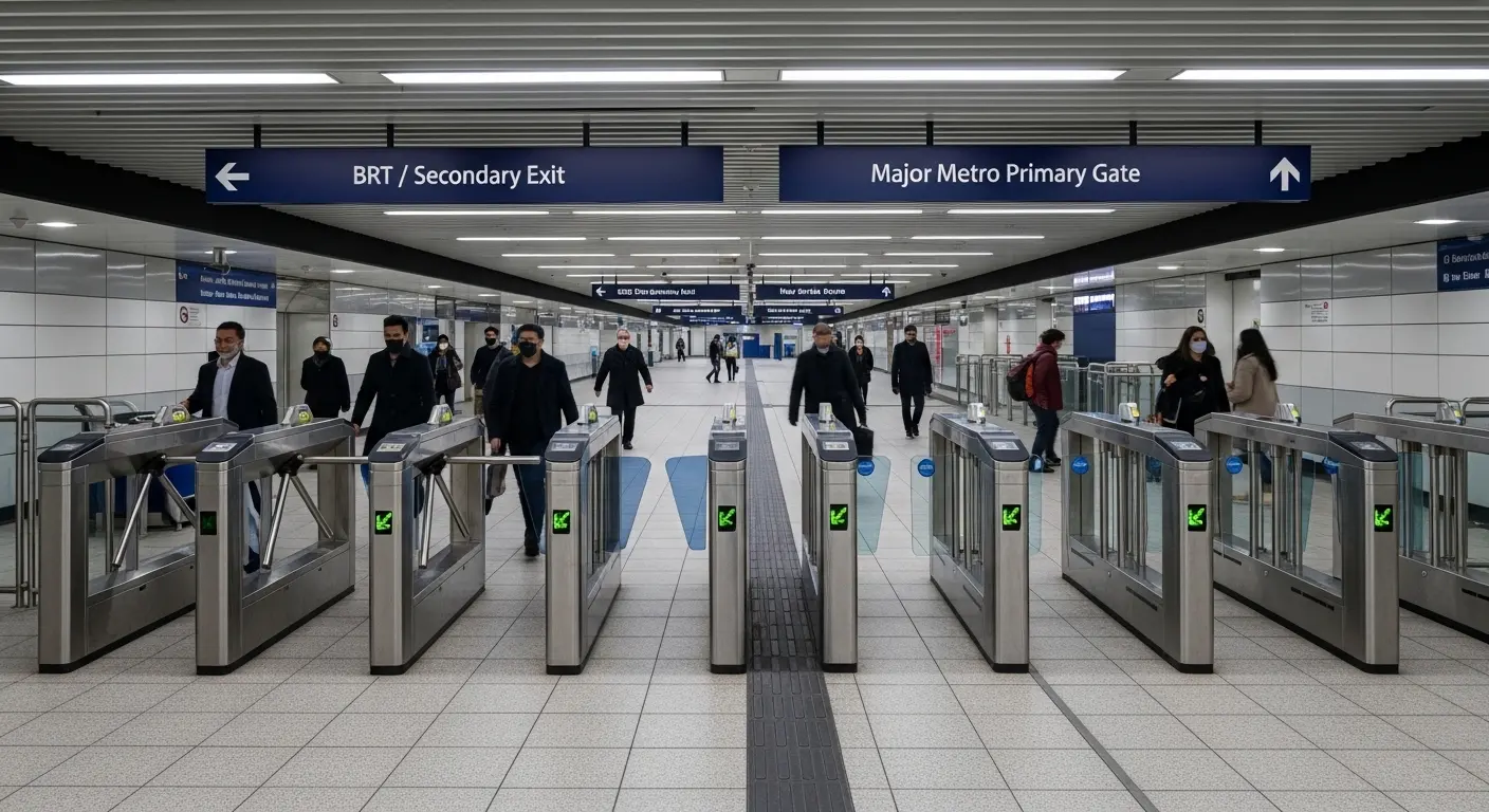Giải pháp cửa phân làn cho metro & nhà ga 3 subway tripod turnstile
