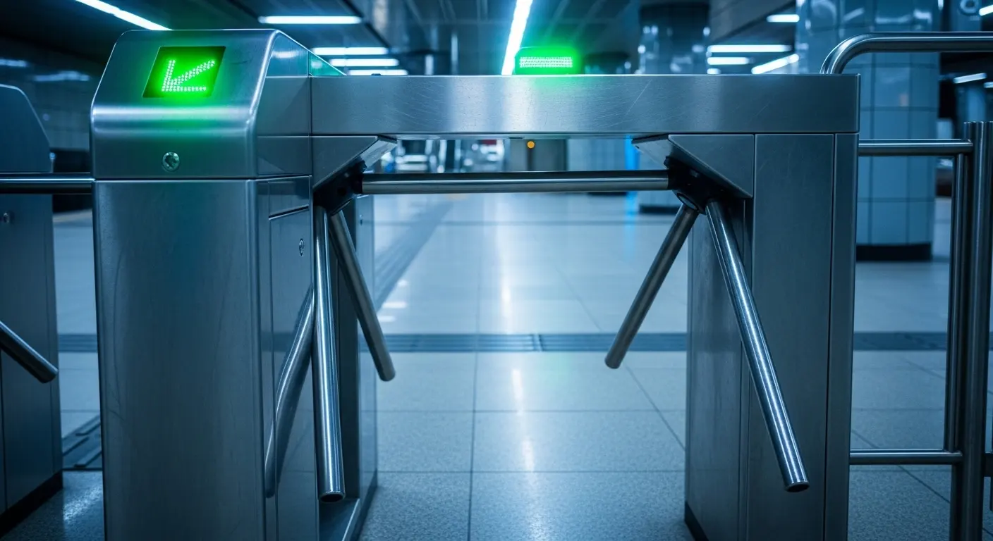 fare control tripod turnstile